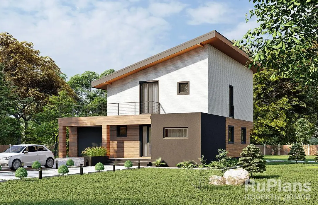 Проект двухэтажного дома 157 м², 11,3 × 11,8 м — фото 1