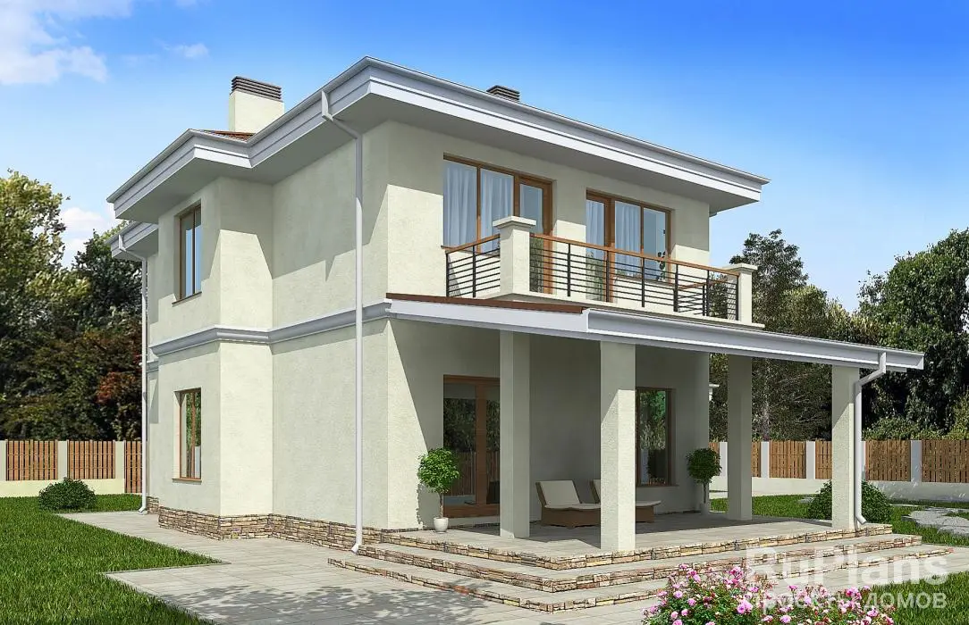 Проект двухэтажного дома 158 м², 18,5 × 12,3 м — фото 3