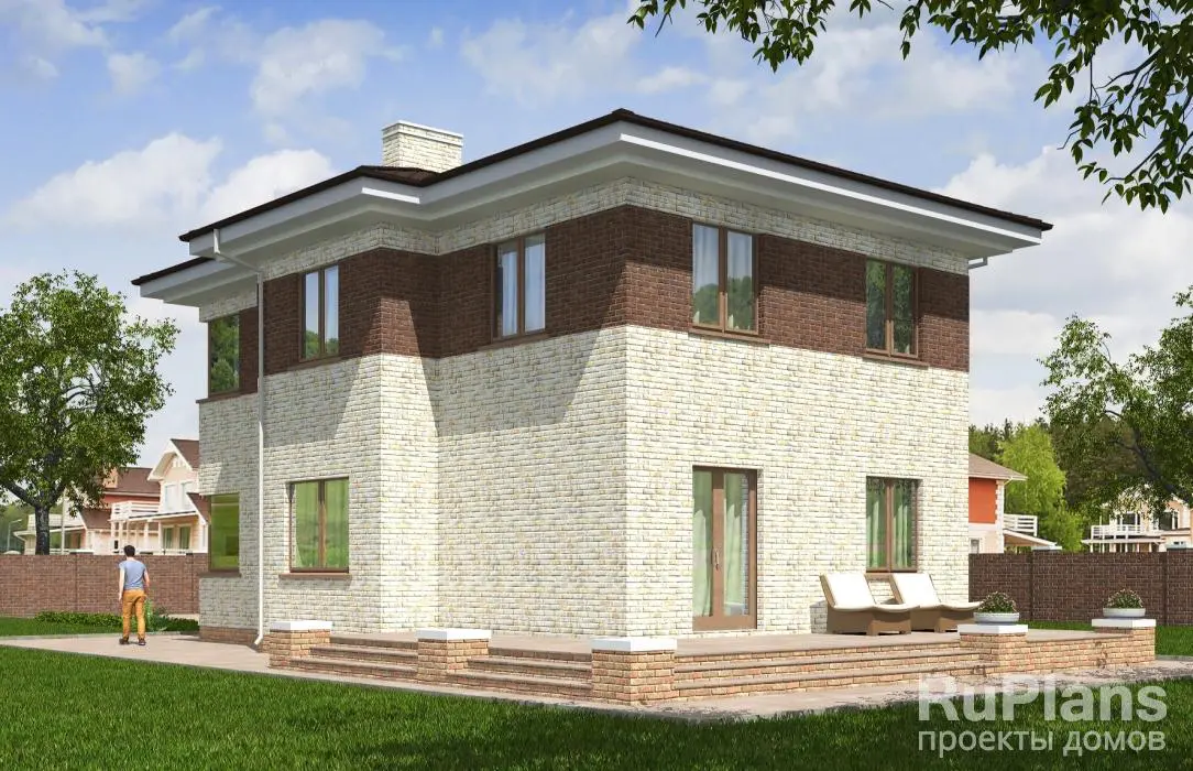 Проект двухэтажного дома 158 м², 11,9 × 13 м — фото 3