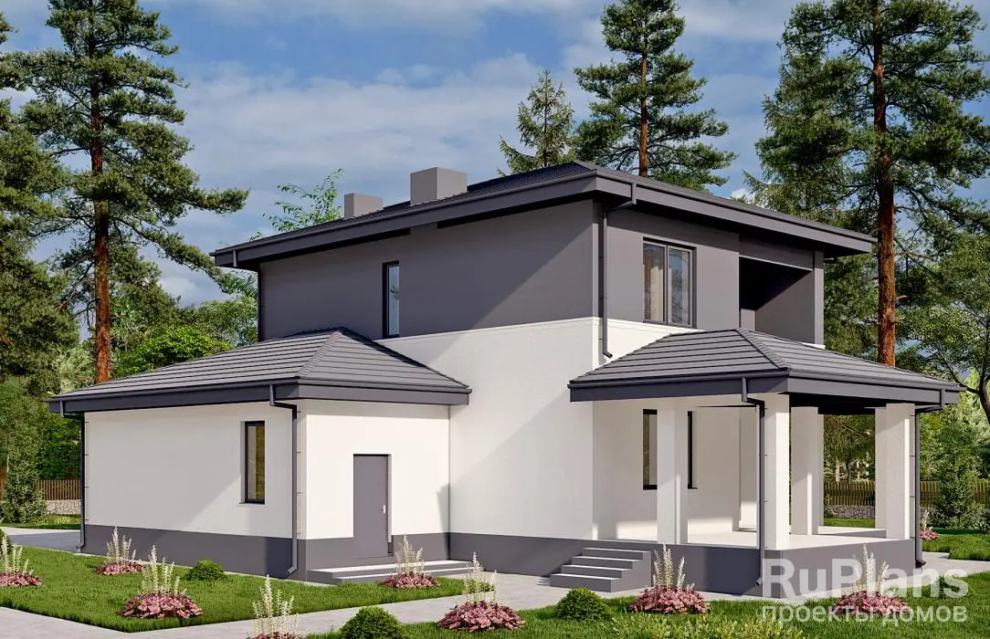Проект двухэтажного дома 158 м², 17,7 × 12,2 м — фото 2