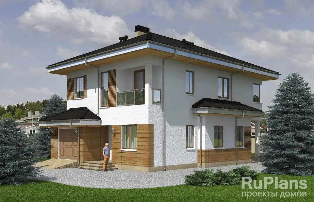 Проект двухэтажного дома 171 м², 14 × 9,4 м — фото 1