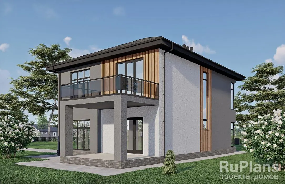 Проект двухэтажного дома 180 м², 15,4 × 9 м — фото 2