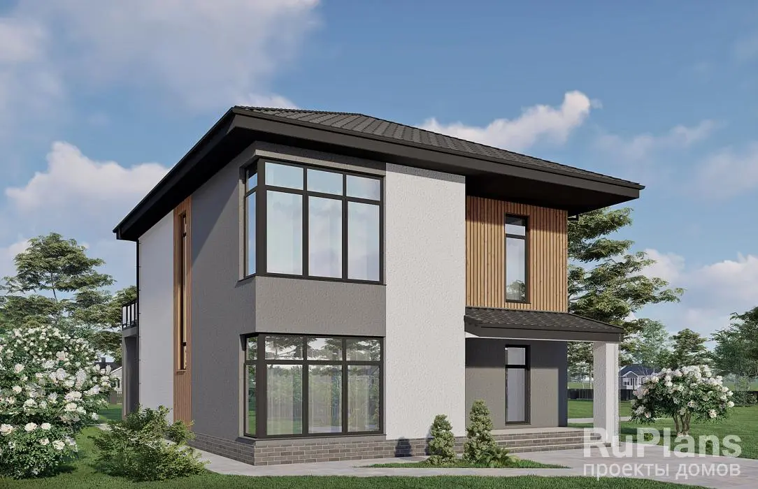 Проект двухэтажного дома 180 м², 15,4 × 9 м — фото 3