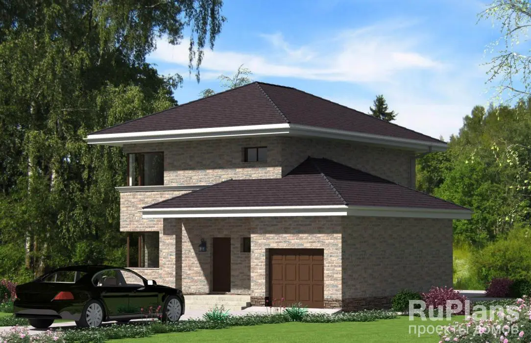 Проект гаража 140 м², 14,1 × 11,4 м — фото 1