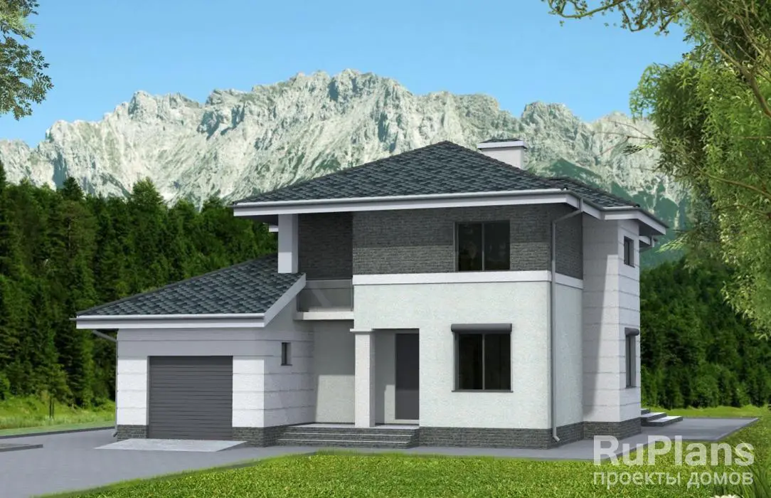 Проект гаража 158 м², 12,7 × 11,3 м