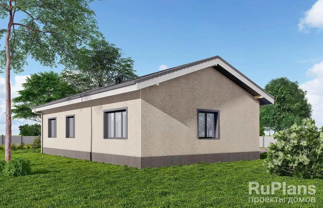 Проект одноэтажного дома 100 м², 15,2 × 8,8 м — фото 2