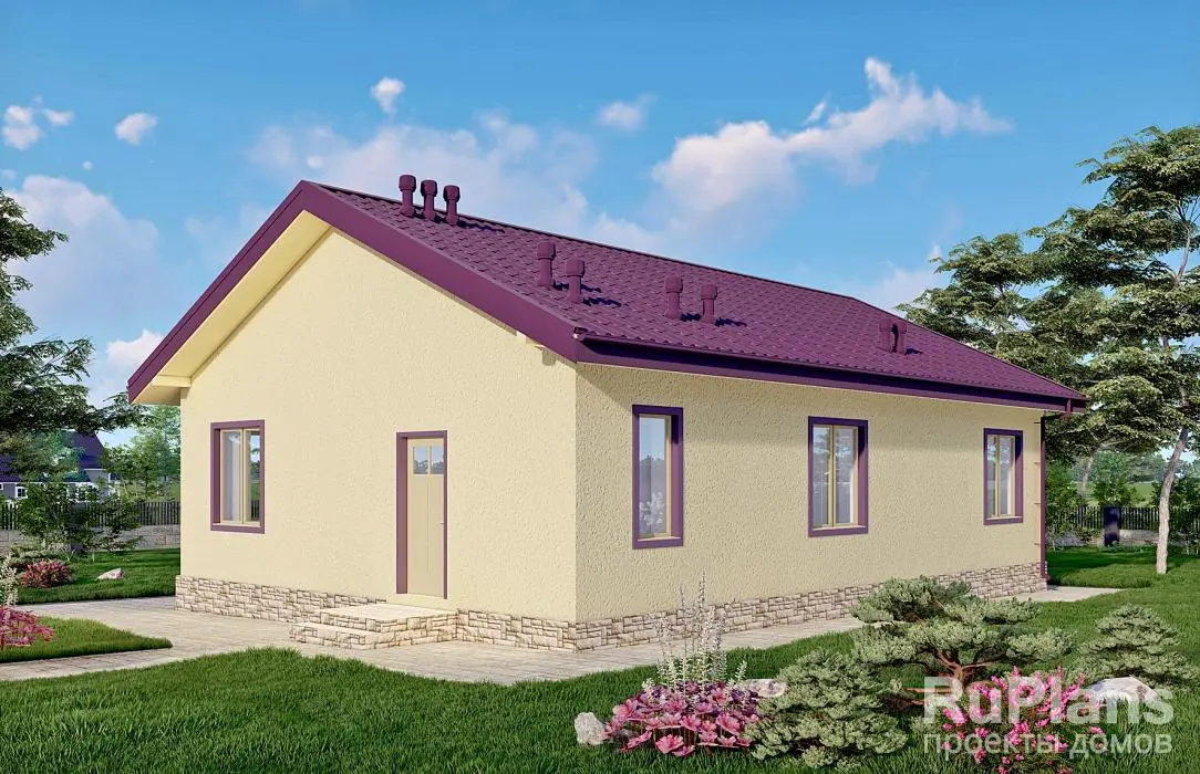 Проект одноэтажного дома 103 м², 10,8 × 14,7 м — фото 3