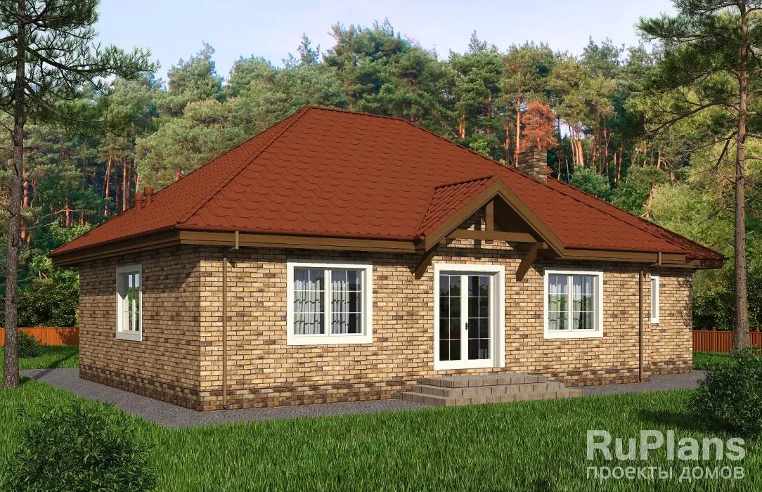 Проект одноэтажного дома 115 м², 16,3 × 9,7 м — фото 2