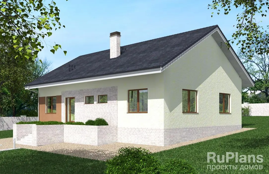 Проект одноэтажного дома 116 м², 14,5 × 9 м — фото 1