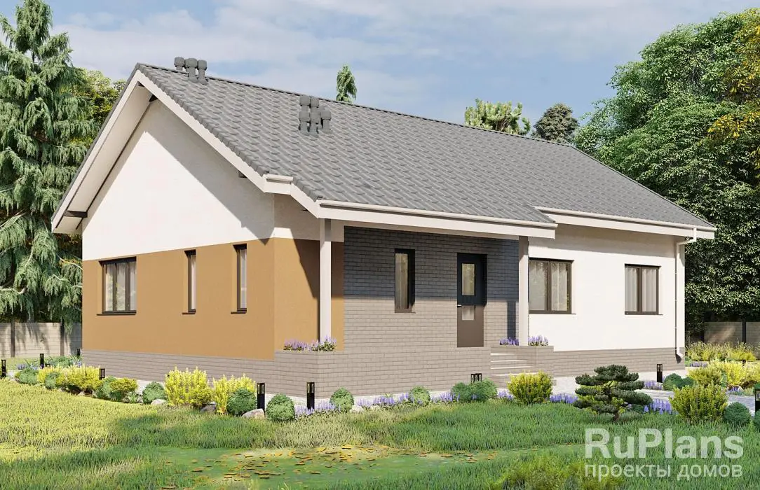Проект одноэтажного дома 117 м², 14,4 × 11,3 м — фото 2