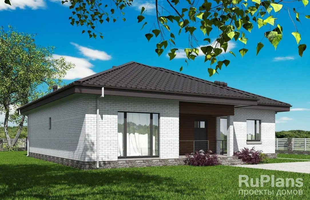 Проект одноэтажного дома 118 м², 13,1 × 14,1 м — фото 3