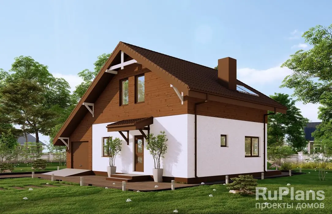 Проект одноэтажного дома 120 м², 7,5 × 11,7 м — фото 3