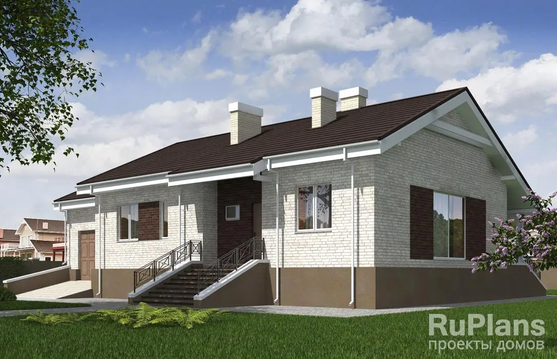 Проект одноэтажного дома 122 м², 17,3 × 16 м