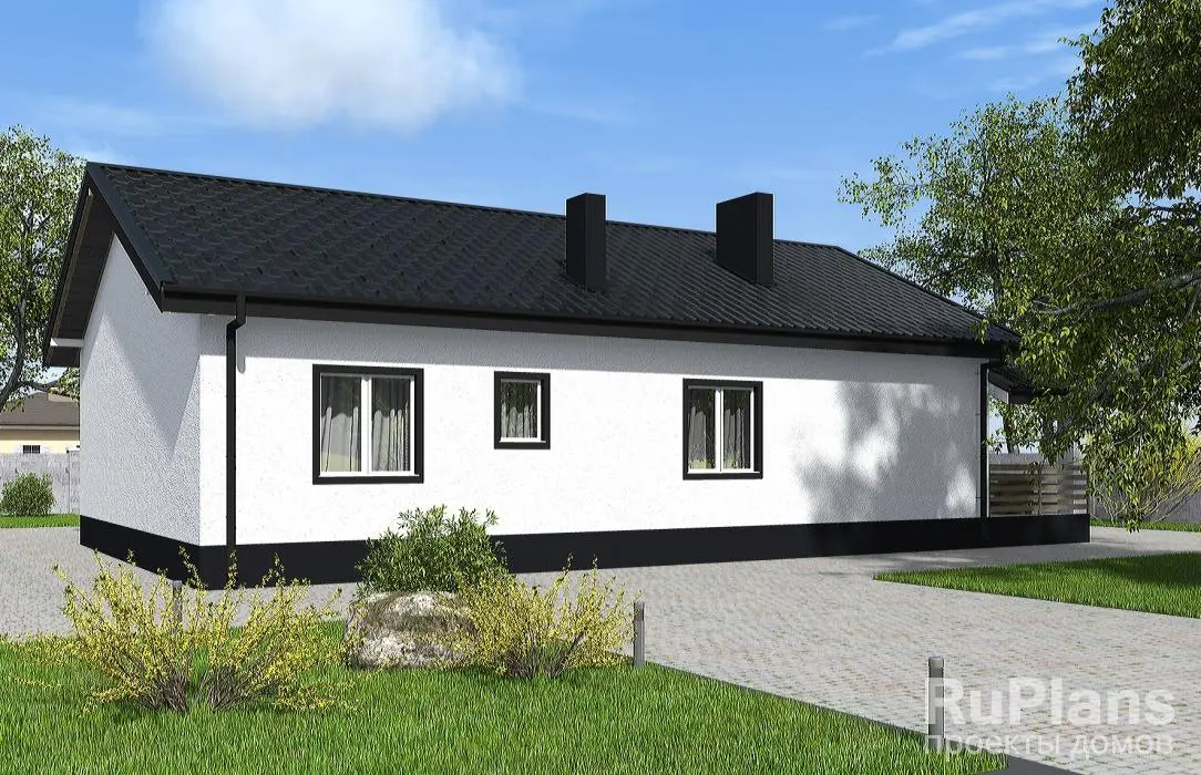 Проект одноэтажного дома 122 м², 11,7 × 18 м — фото 2