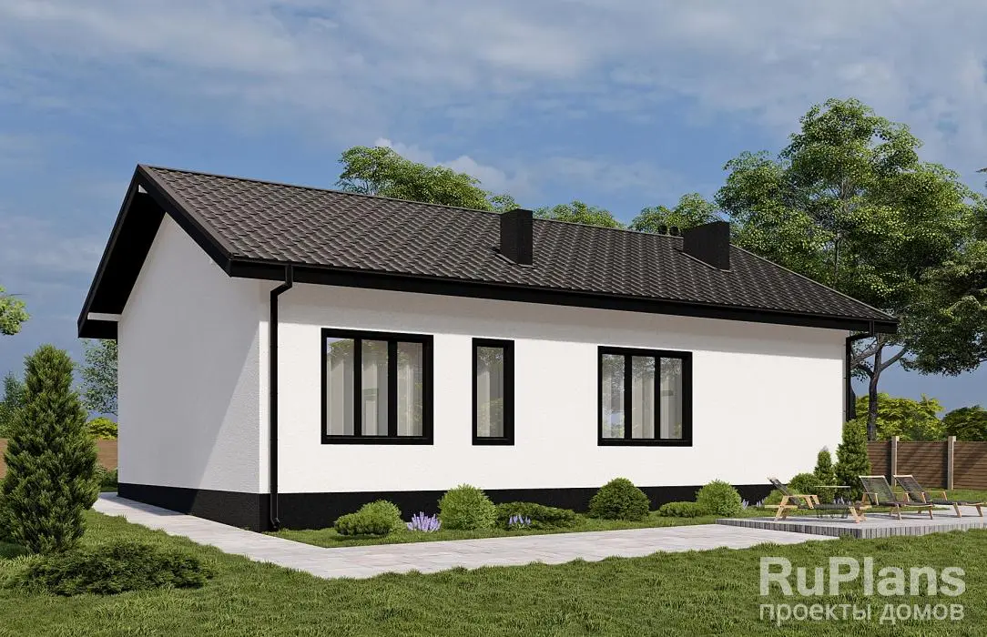 Проект одноэтажного дома 122 м², 13,9 × 14,8 м — фото 3