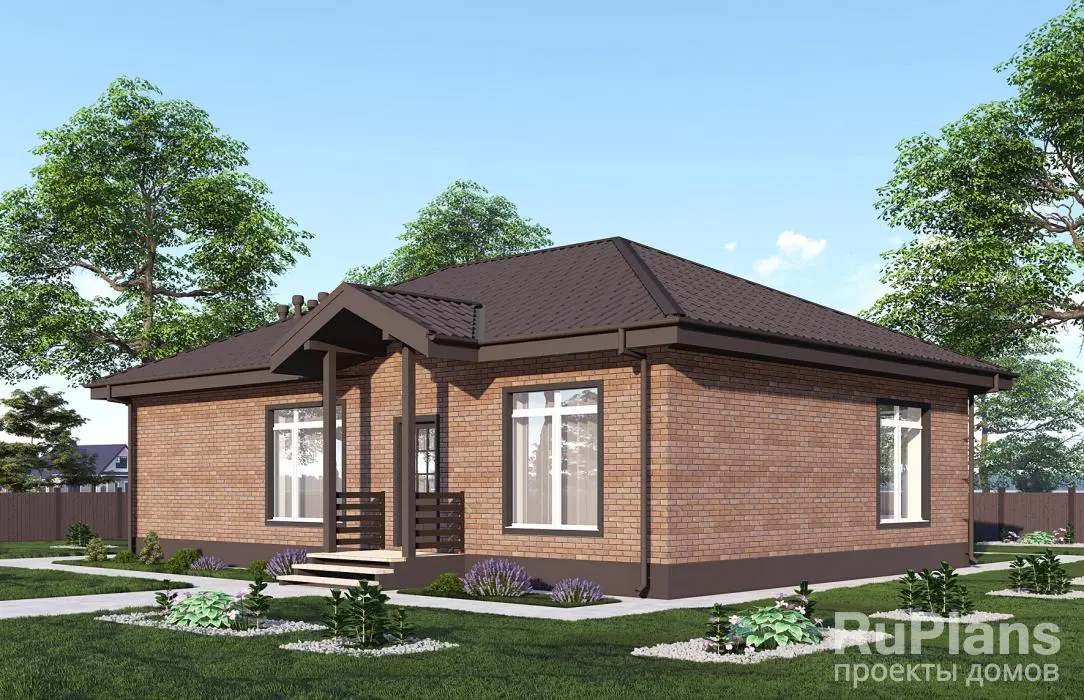 Проект одноэтажного дома 124 м², 11,2 × 14,9 м — фото 3