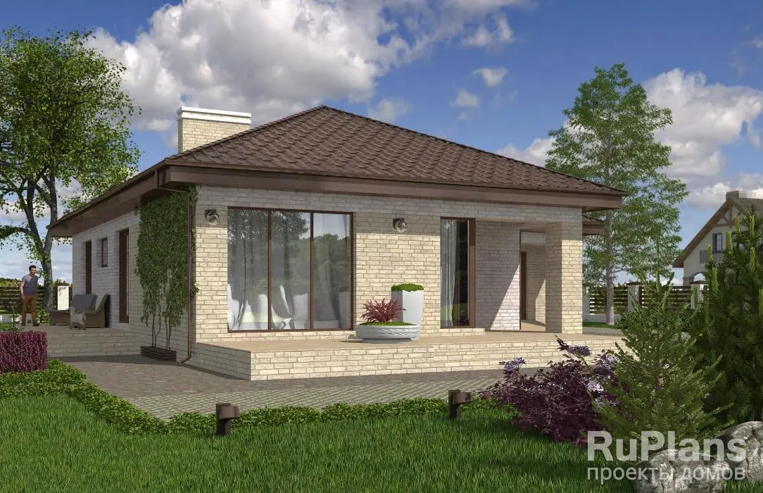 Проект одноэтажного дома 127 м², 15,2 × 14,5 м — фото 3