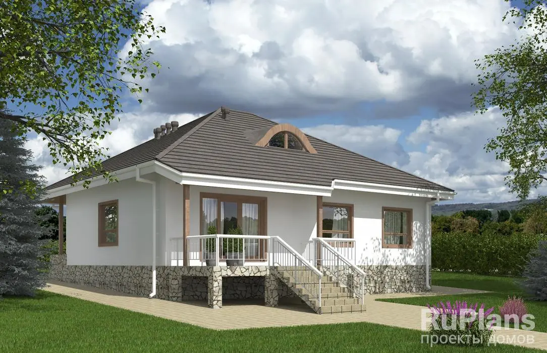 Проект одноэтажного дома 131 м², 13,6 × 14 м — фото 2