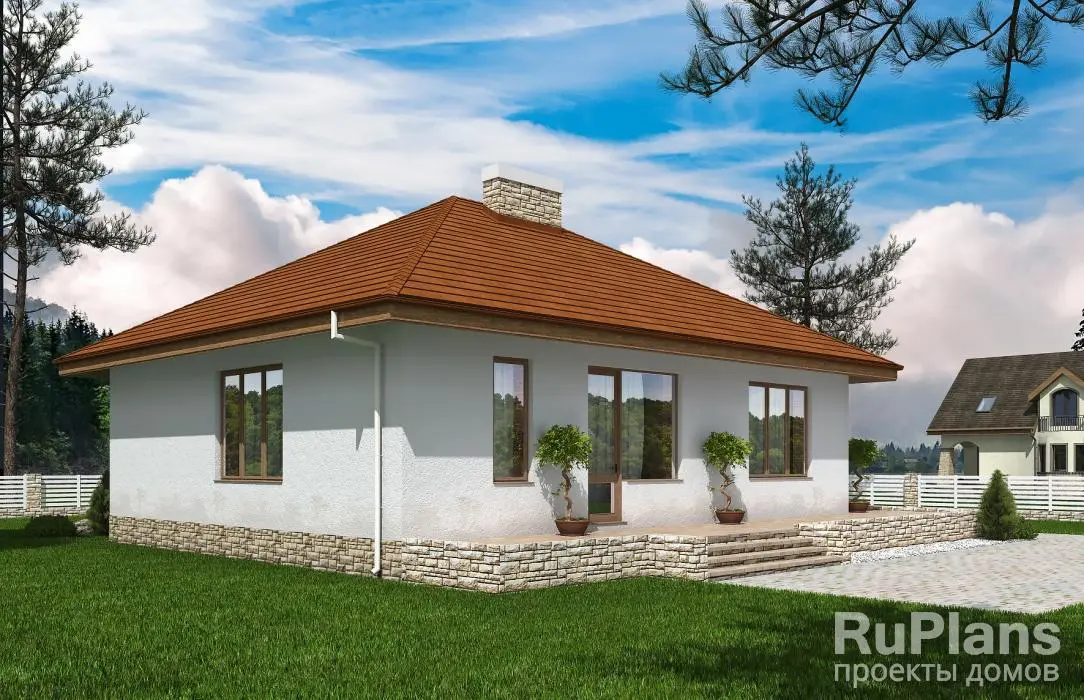 Проект одноэтажного дома 132 м², 14,5 × 10 м — фото 3