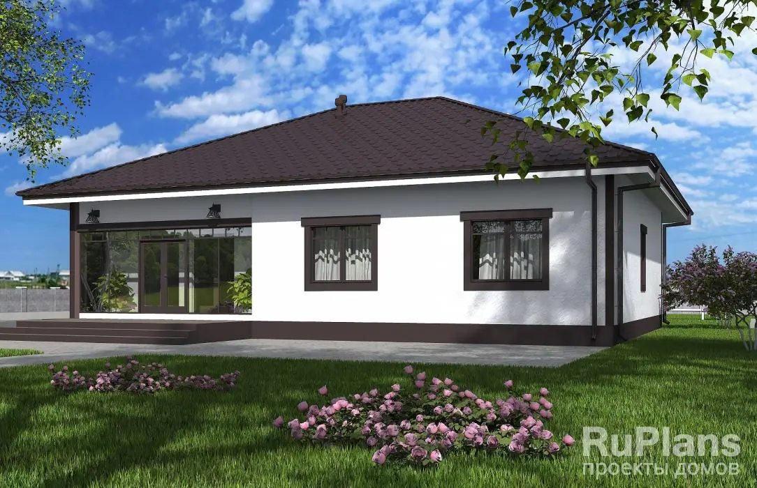 Проект одноэтажного дома 139 м², 15,3 × 11,6 м — фото 3