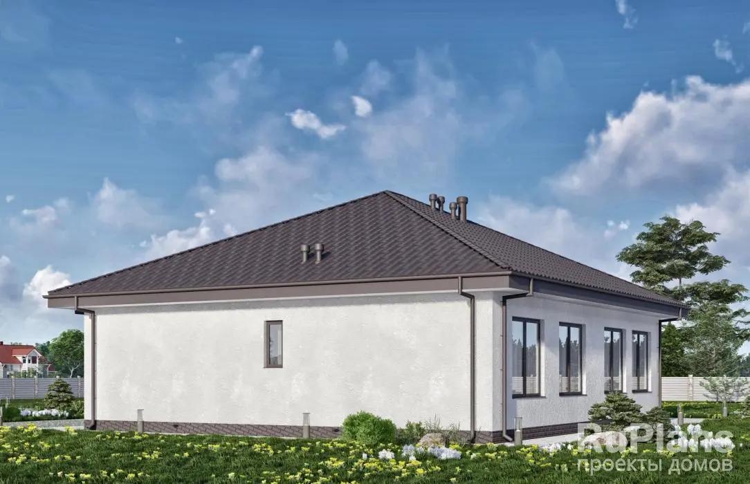 Проект одноэтажного дома 140 м², 12 × 13 м — фото 3