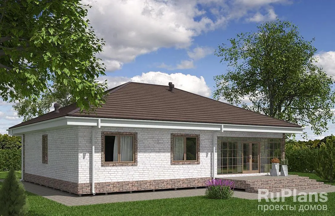 Проект одноэтажного дома 141 м², 14 × 11,2 м — фото 2