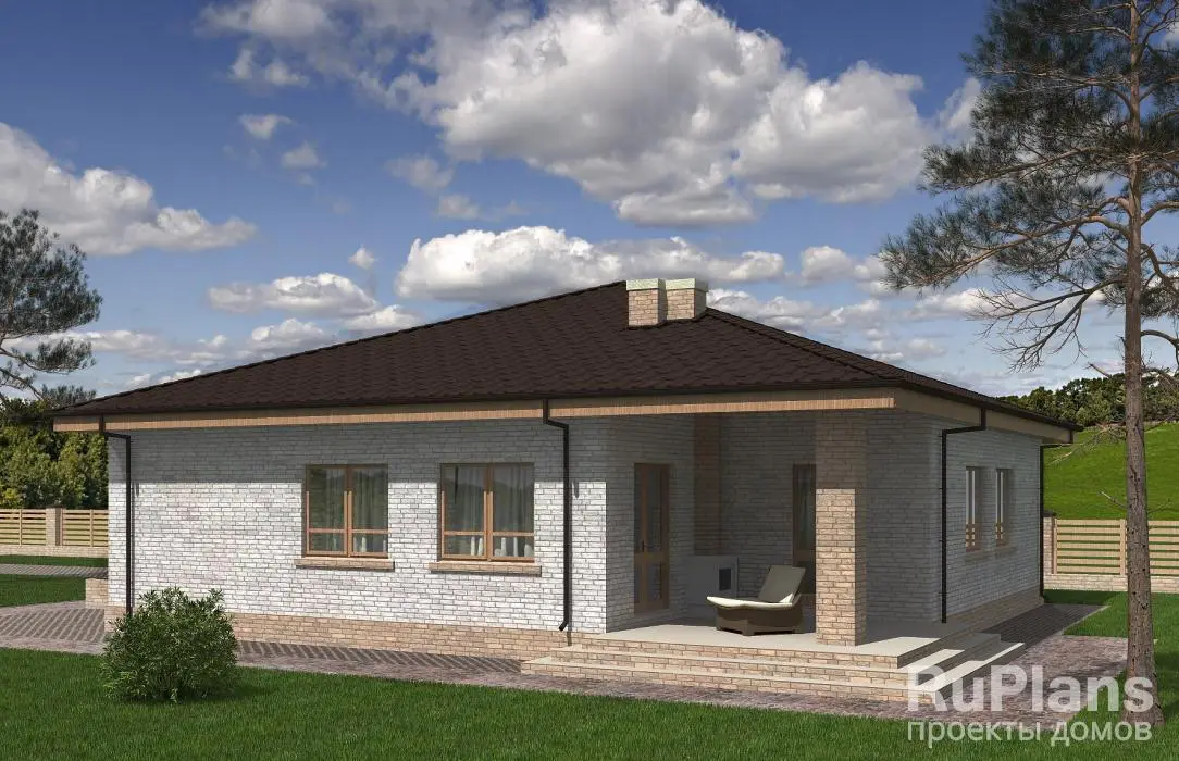 Проект одноэтажного дома 143 м², 13,3 × 17,2 м — фото 2