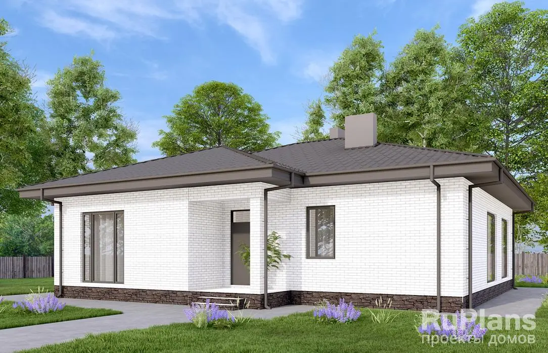 Проект одноэтажного дома 144 м², 13,7 × 13,9 м