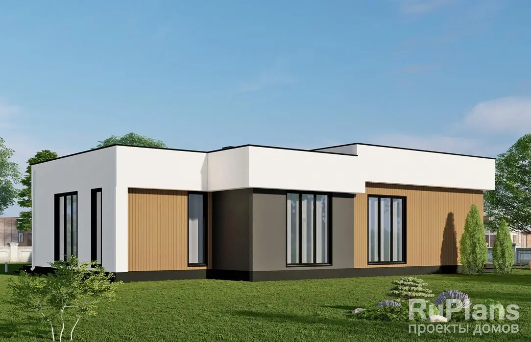 Проект одноэтажного дома 147 м², 14,8 × 18,8 м — фото 2