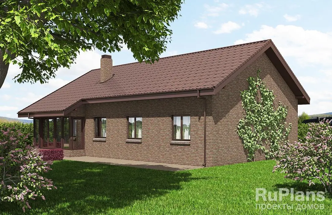 Проект одноэтажного дома 153 м², 17,2 × 12,7 м — фото 3