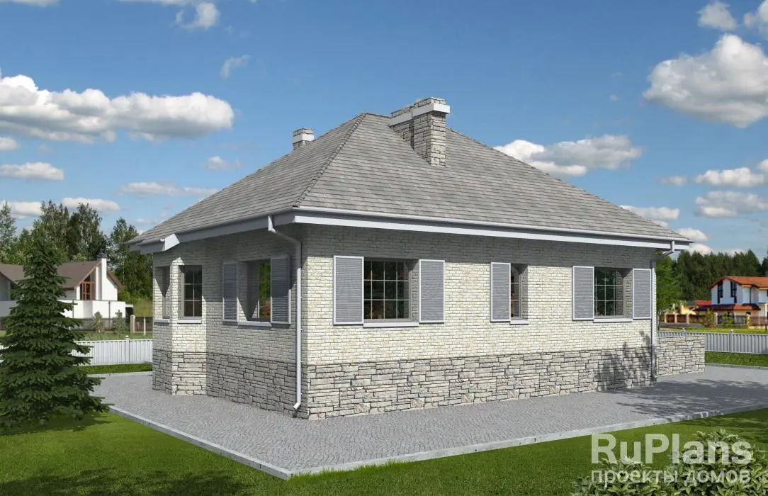 Проект одноэтажного дома 154 м², 13,2 × 9,4 м — фото 2