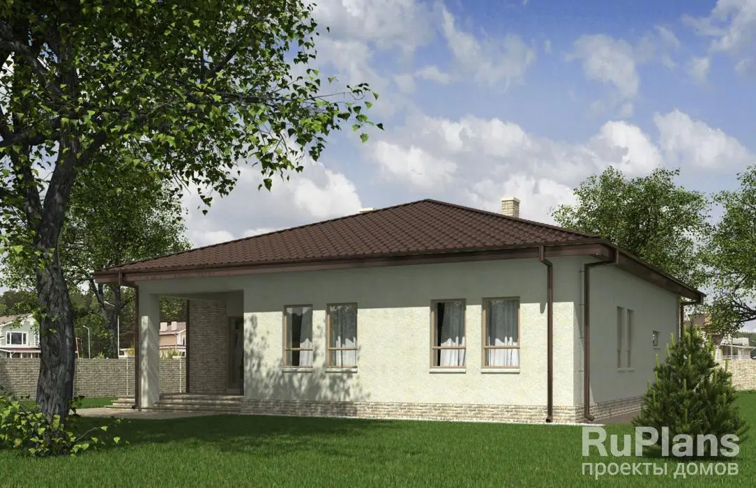 Проект одноэтажного дома 157 м², 13,8 × 15 м — фото 3