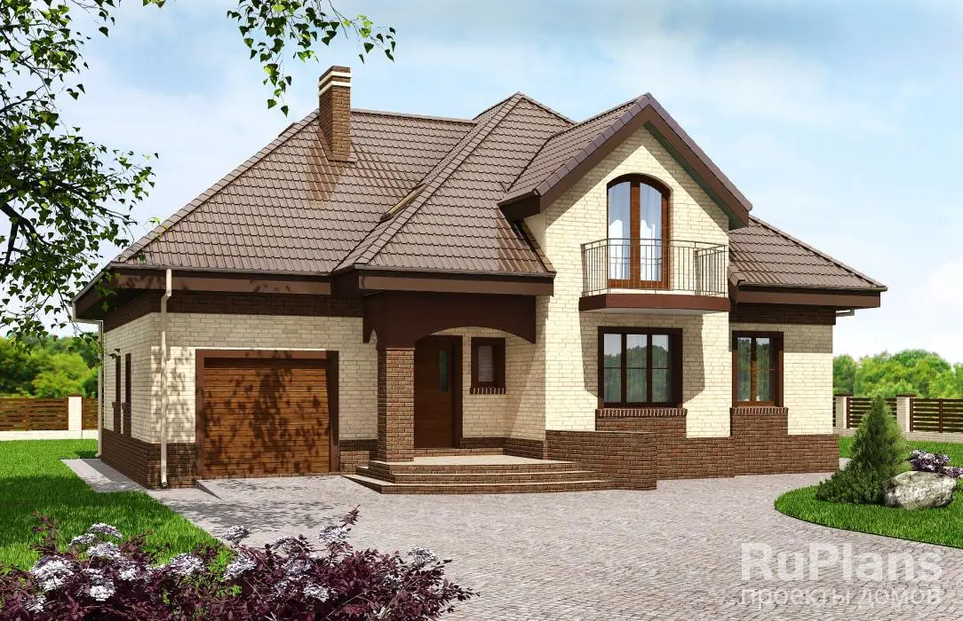 Проект одноэтажного дома 161 м², 12,3 × 14,6 м