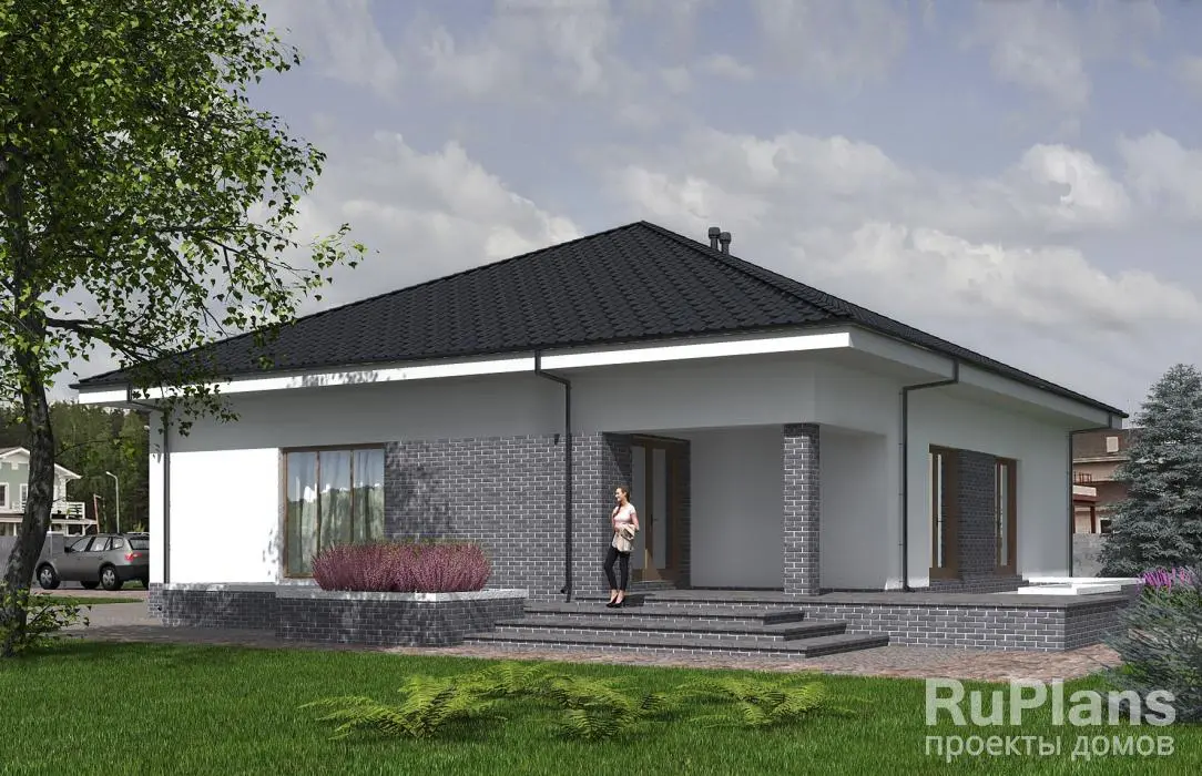 Проект одноэтажного дома 161 м², 20,1 × 23,9 м — фото 2