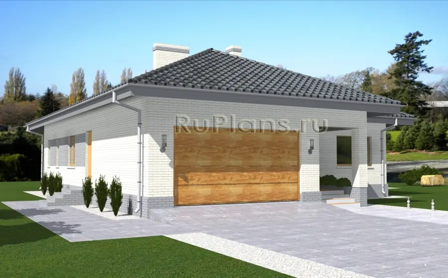 Проект одноэтажного дома 165 м², 17,1 × 14,1 м
