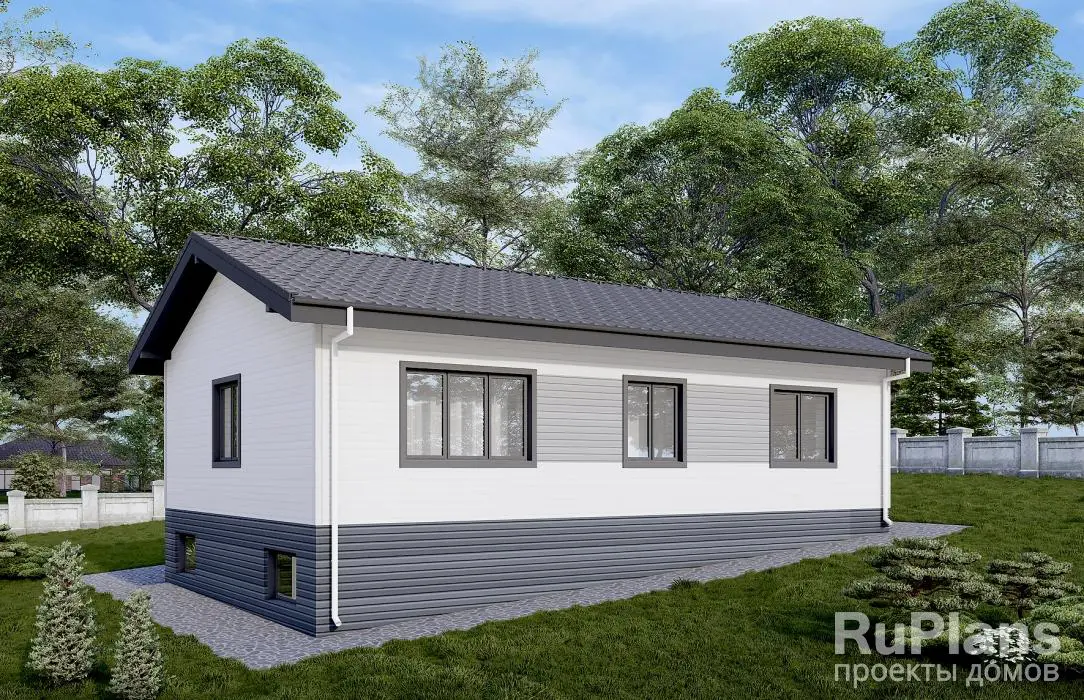 Проект одноэтажного дома 165 м², 10,2 × 13,1 м — фото 1