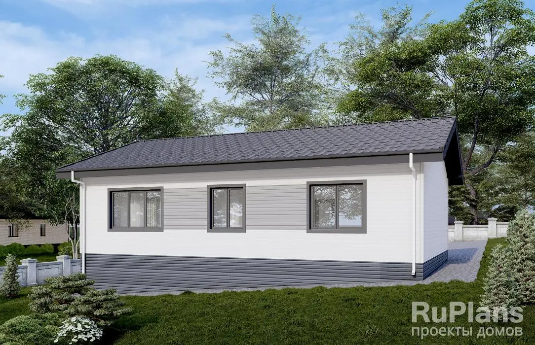 Проект одноэтажного дома 165 м², 10,2 × 13,1 м — фото 2