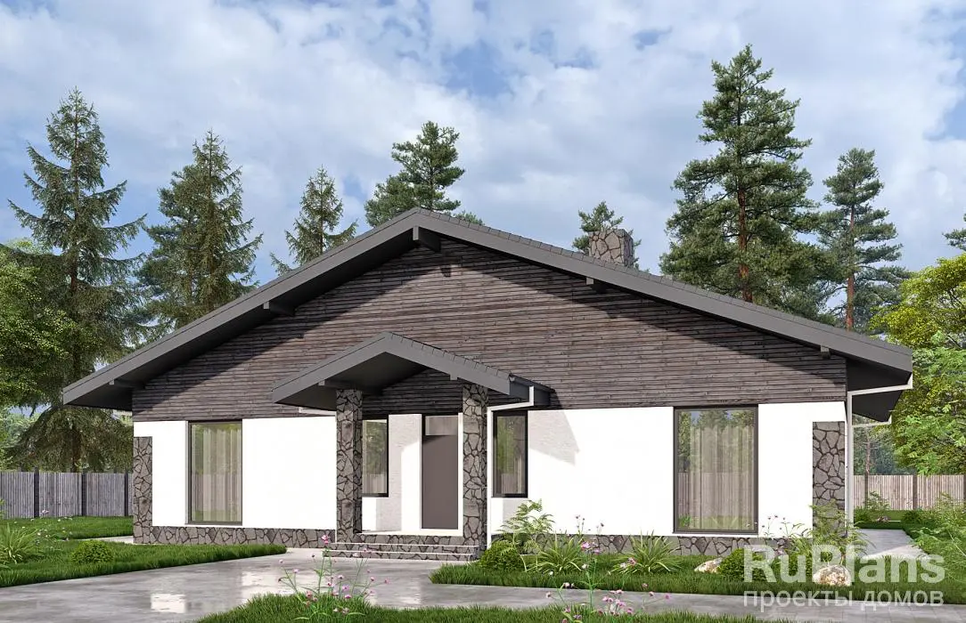 Проект одноэтажного дома 173 м², 13,5 × 18 м — фото 3