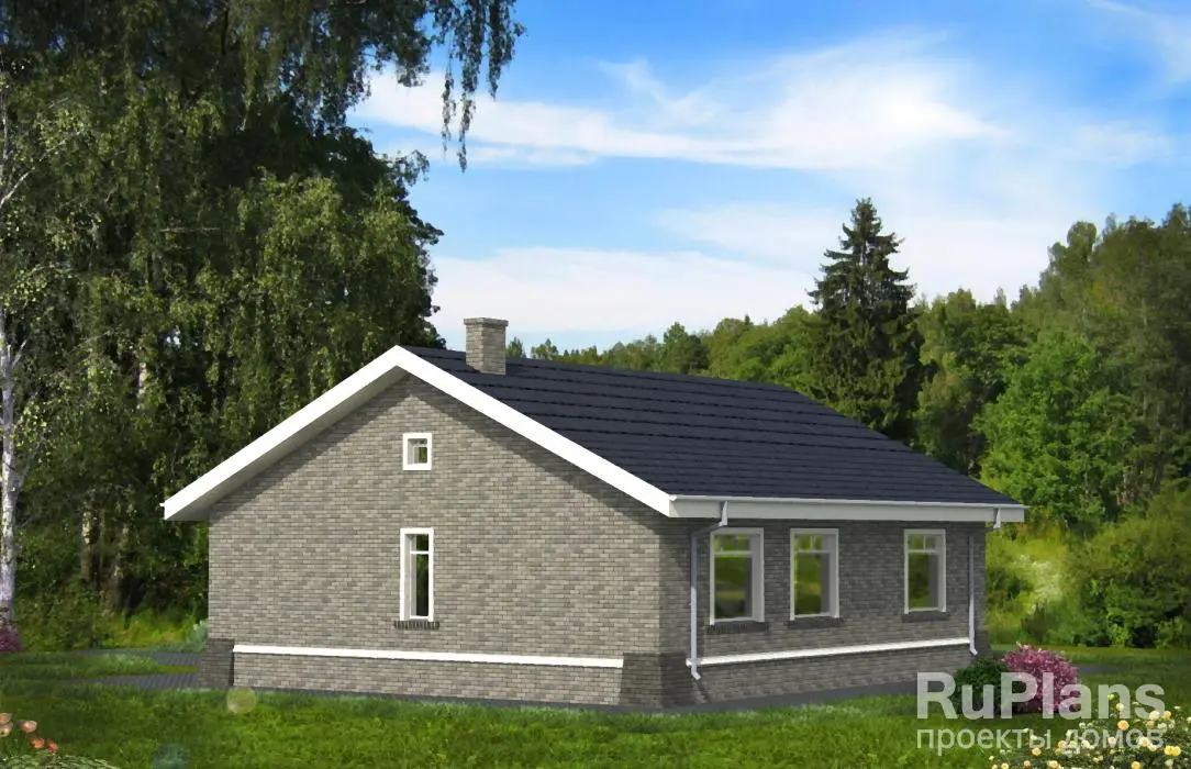 Проект одноэтажного дома 87 м², 10,2 × 11,6 м — фото 2