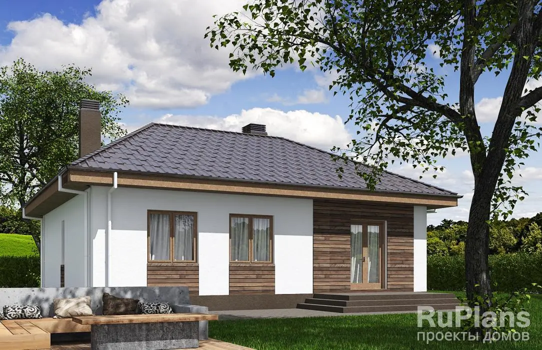 Проект одноэтажного дома 88 м², 11,4 × 9 м — фото 2
