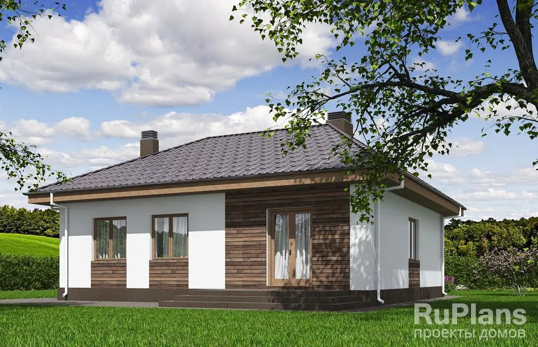 Проект одноэтажного дома 88 м², 11,4 × 9 м — фото 3