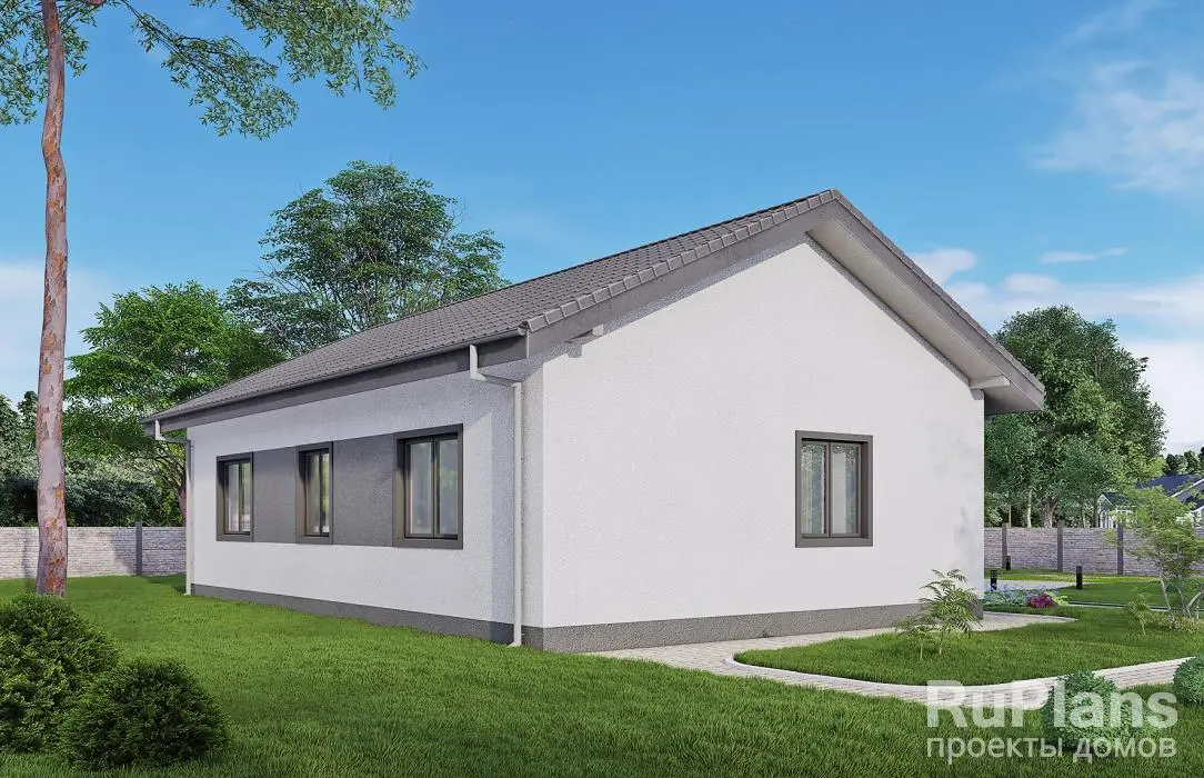 Проект одноэтажного дома 92 м², 12,5 × 8 м — фото 3
