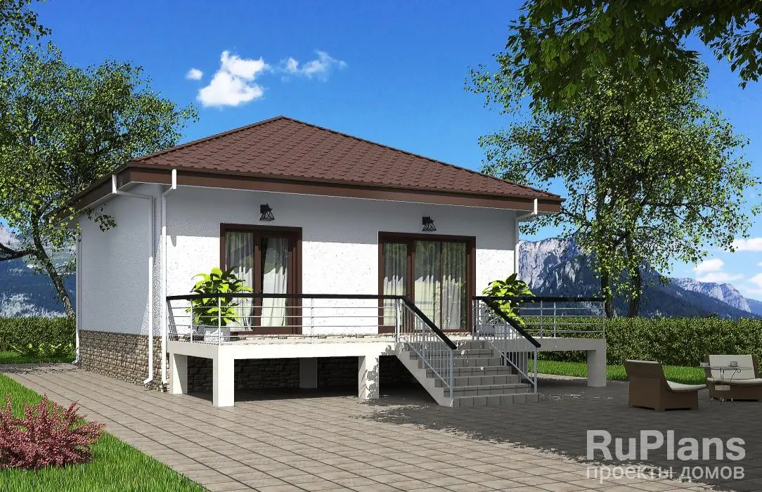 Проект одноэтажного дома 94 м², 14,2 × 9,5 м — фото 3
