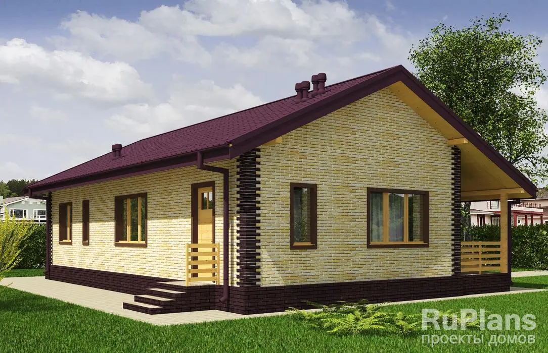 Проект одноэтажного дома 97 м², 14,7 × 10 м — фото 3